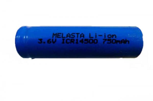 Li Ion - ICR 14500 - 3,6V - 750mAh